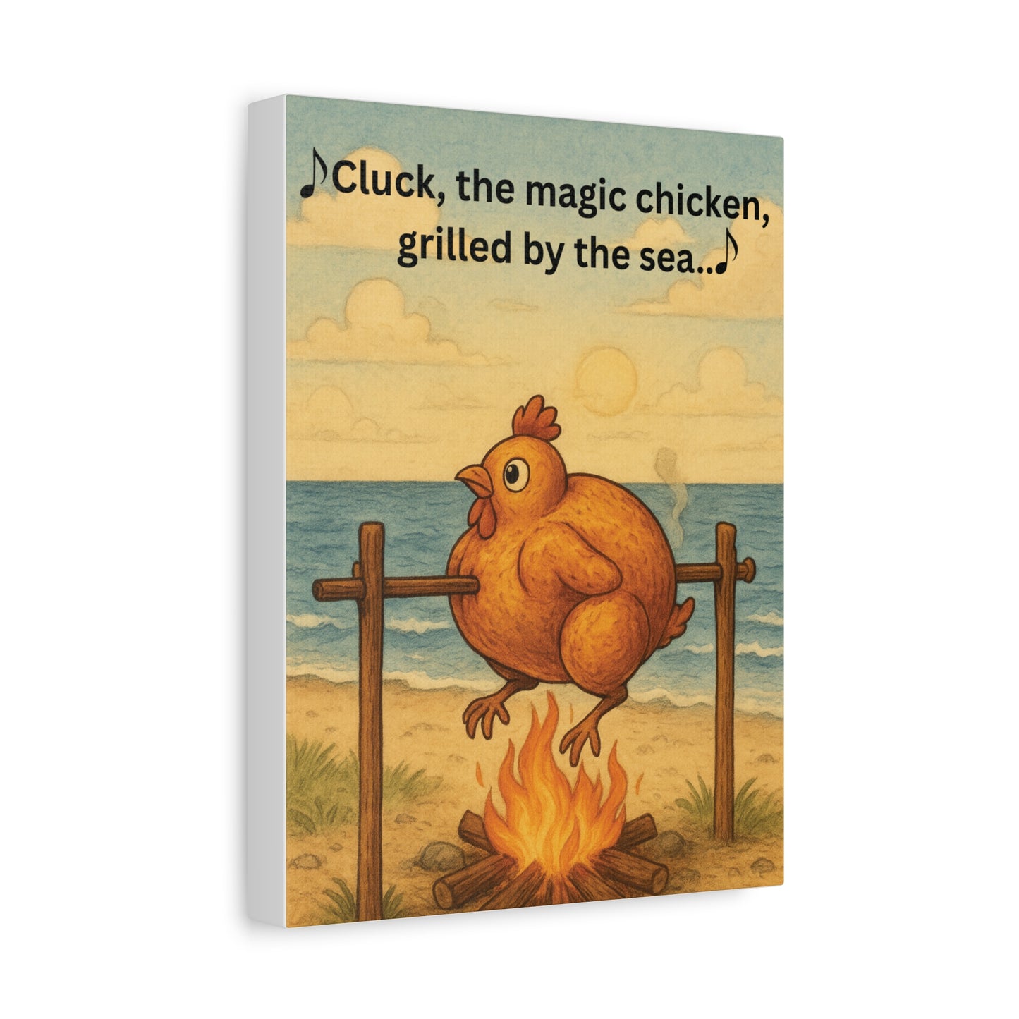 Cluck the Magic Chicken - Canvas Wall Art