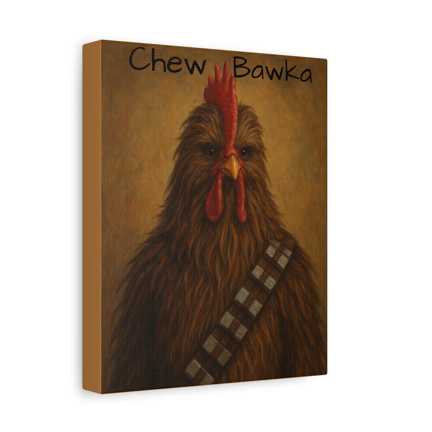 Canvas Print - Chew Bawka Chicken Costume Artwork