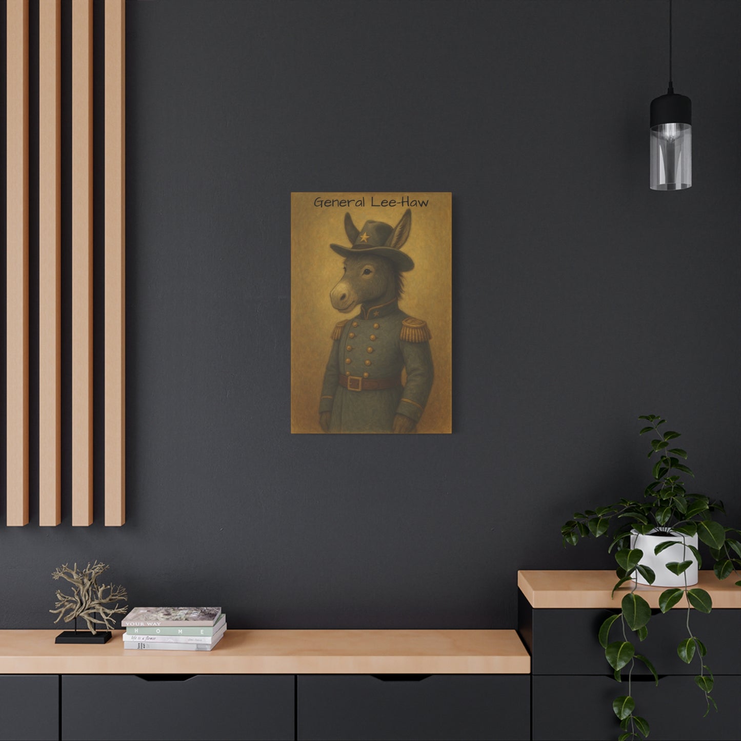 General Lee-Haw Wall Art Canvas
